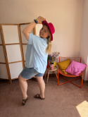 KOSZULA POLO MGIEŁKA ( CZARNA, FUKSJA, BABYBLUE)