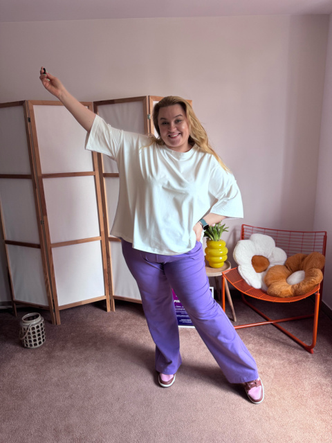 T-SHIRT BASIC LUŹNY BIAŁY by Szafana+ T-SHIRT BASIC LUŹNY BIAŁY by Szafana+