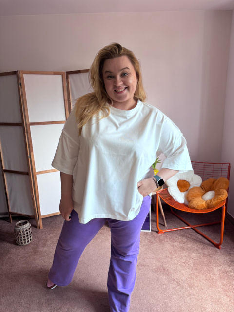 T-SHIRT BASIC LUŹNY BIAŁY by Szafana+ T-SHIRT BASIC LUŹNY BIAŁY by Szafana+
