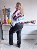 JEANSY FLARY CZARNE ( 6 ROZMIARÓW )