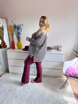 LEGGINSY FLARY BORDO