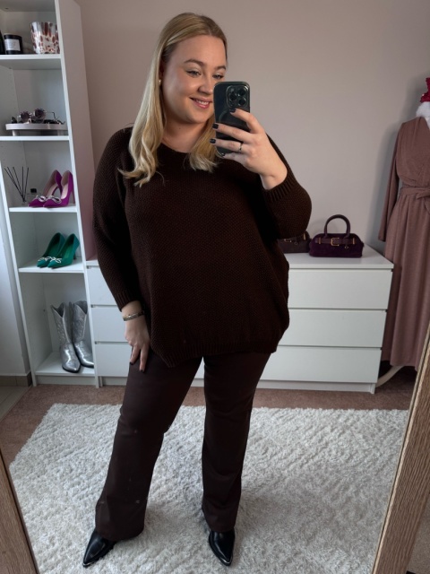 LEGGINSY MODELUJĄCE BEST SHAPE - czekolada