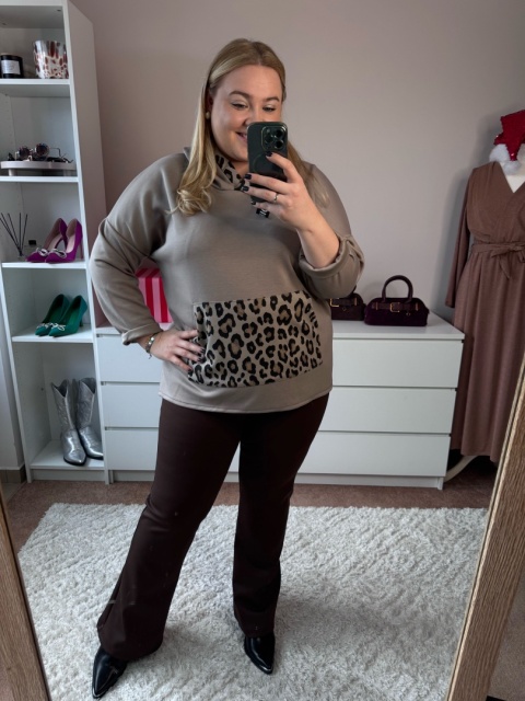 LEGGINSY MODELUJĄCE BEST SHAPE - czekolada