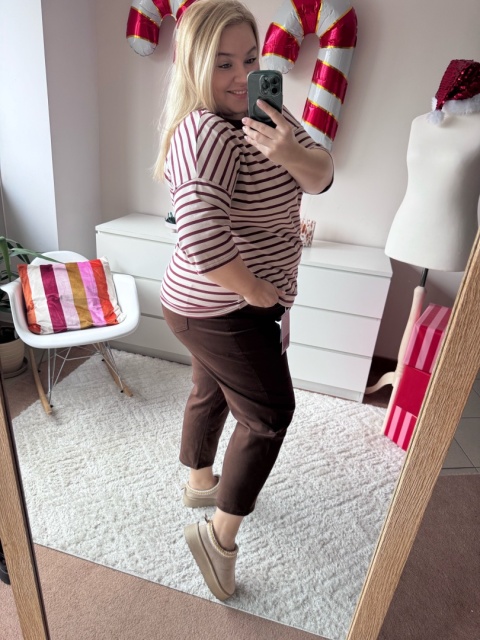 SPODNIE BRĄZOWE 5 ROZMIARÓW