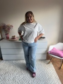 SPODNIE JEANS SZEROKIE KRYSZTAŁKI