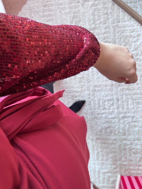 SUKIENKA KOPERTOWA WIĄZANA (BUTELKA, CZARNA,BORDO)