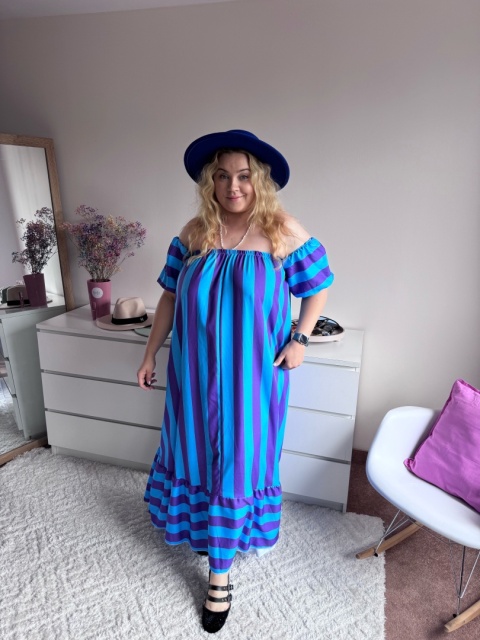 SUKIENKA LOLA HISZPANKA NIEBIESKA SUKIENKA LOLA HISZPANKA NIEBIESKA