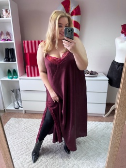 SUKIENKA WISKOZA SATYNOWA (CZARNA,BORDO,CZEROWNA)