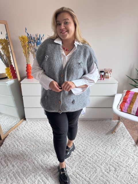 SWETER KAMIZELKA baby alpaka SWETER KAMIZELKA baby alpaka