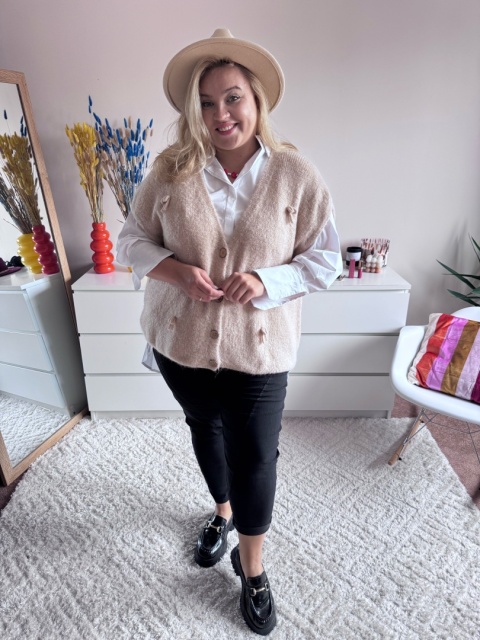 SWETER KAMIZELKA baby alpaka SWETER KAMIZELKA baby alpaka