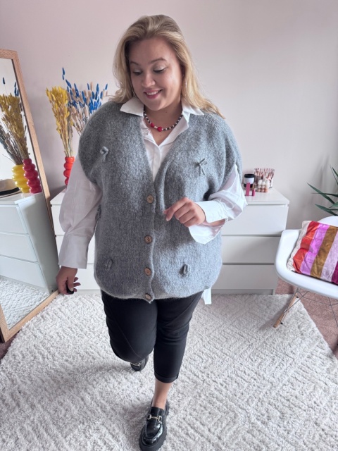 SWETER KAMIZELKA baby alpaka SWETER KAMIZELKA baby alpaka