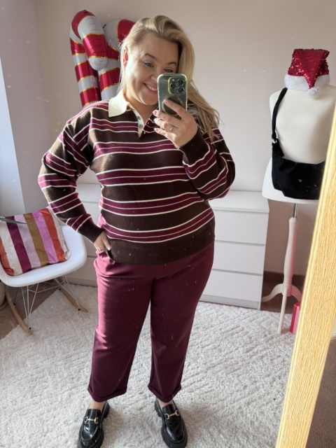 SWETEREK Z KOŁNIERZYKIEM