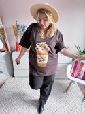 T-SHIRT CZEKOLADA SEREK LATTE By Szafana+