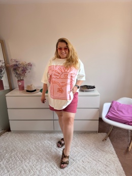 T-SHIRT OVERSIZE PLAŻA by Szafana+