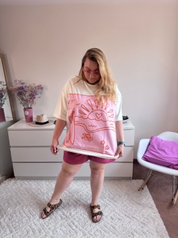 T-SHIRT OVERSIZE PLAŻA by Szafana+