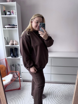 BLUZA BRĄZOWA by Szafana+