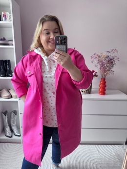 BLUZA MAŁE KWIATUSZKI BIAŁA,RÓŻOWA