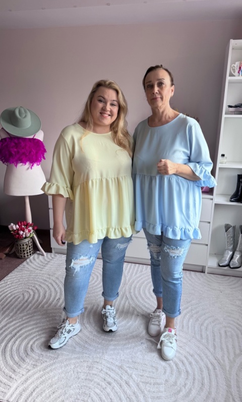 BLUZKA BASKINKA cytrynka,pink,biała,babyblue, czarna