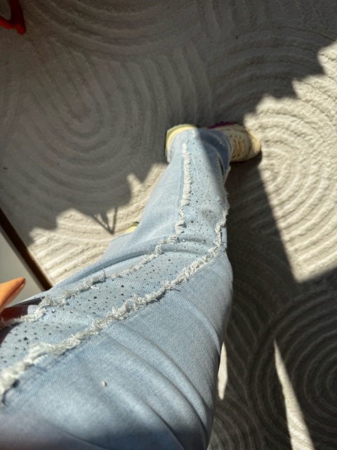 JEANSY Z KRYSZTAŁKAMI - duże!