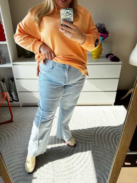 JEANSY Z KRYSZTAŁKAMI - duże!