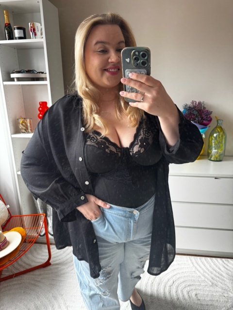 KOSZULA LEN,WISKOZA CZARNA