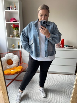 KURTKA JEANSOWA BLING