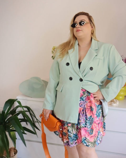 SPÓDNICA TINA różowe kwiaty