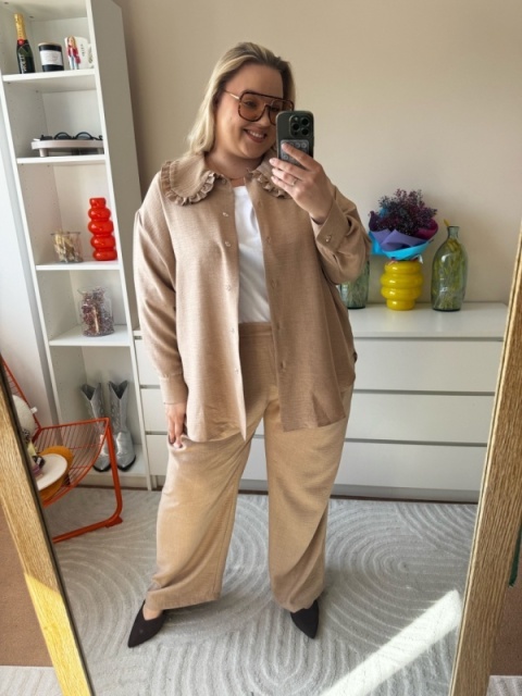 SPODNIE BABY beżowe rozmiar 2