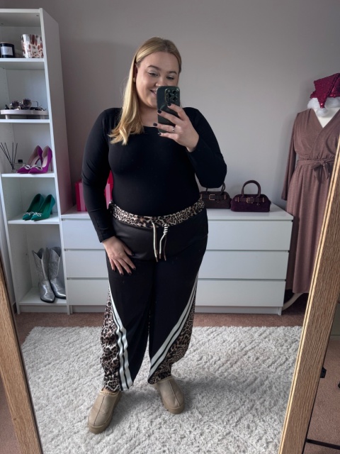 SPODNIE DRESOWE PANTERKA (CZARNE,BORDO)