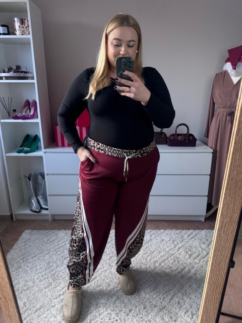 SPODNIE DRESOWE PANTERKA (CZARNE,BORDO)