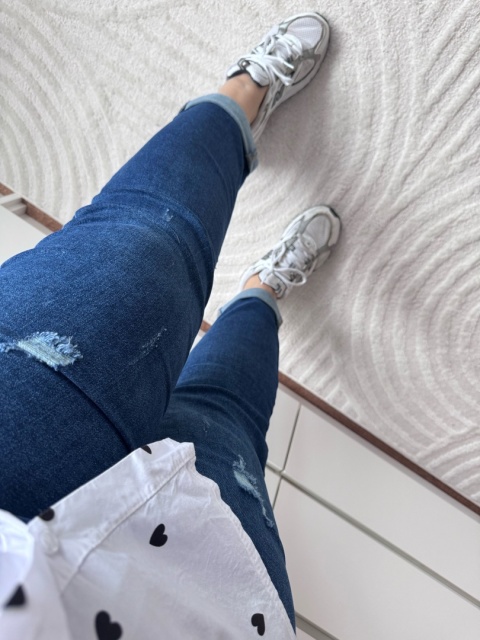 SPODNIE MOM FIT CIEMNE (6 ROZMIARÓW)