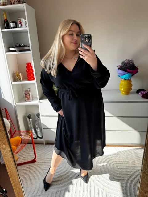 SUKIENKA MOLLY - szałwia, róż,czarna