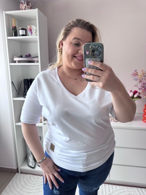 T-SHIRT AMORE BIAŁA,CZARNA,CZEKOLADA,BANAN,PINK