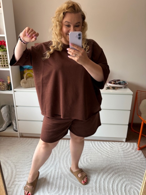 BLUZA LETNIA BRĄZOWA By szafana+