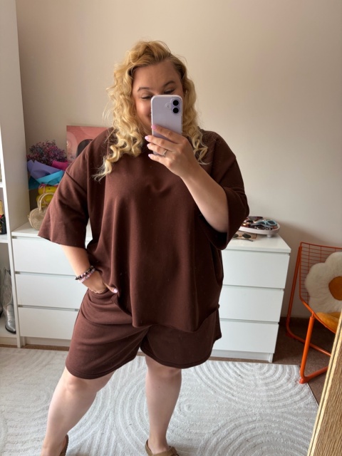 BLUZA LETNIA BRĄZOWA By szafana+