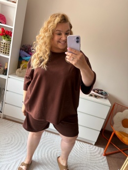 BLUZA LETNIA BRĄZOWA By szafana+