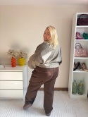 CZEKOLADOWE JEANSY MOM FIT