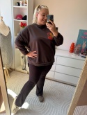 LEGGINSY MODELUJĄCE BRĄZOWE WIĘKSZE