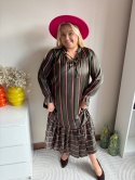 SUKIENKA W PASKI JEDWABNA